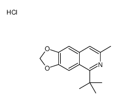 5-tert-butyl-7-methyl-[1,3]dioxolo[4,5-g]isoquinolin-6-ium,chloride Structure