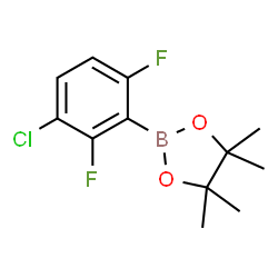 3-Chloro-2,6-difluorophenylboronic acid pinacol ester结构式