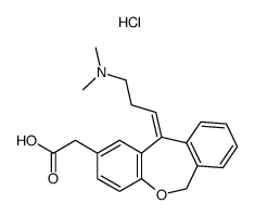 11-[3-(dimethylamino)propylidene]-6,11-dihydrodibenz[b,e]oxepin-2-acetic acid hydrochloride结构式