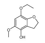 4-Benzofuranol,7-ethoxy-2,3-dihydro-5-methoxy-(9CI) Structure