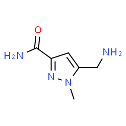 1H-Pyrazole-3-carboxamide,5-(aminomethyl)-1-methyl-(9CI) structure