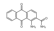 1-amino-9,10-dioxo-9,10-dihydro-anthracene-2-carboxylic acid amide结构式