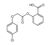 2-[[(4-Chlorophenoxy)acetyl]oxy]benzoic acid structure