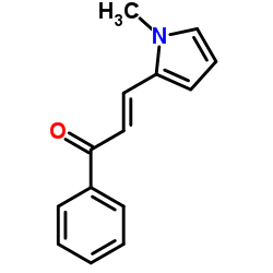(2E)-3-(1-Methyl-1H-pyrrol-2-yl)-1-phenyl-2-propen-1-one结构式
