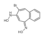 5-Brom-6-hydroxylamino-benzotroponoxim结构式