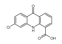 3-chloro-5-carboxy-9(10H)-acridanone结构式