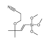 3-(2-Cyanoethoxy)-3,3-dimethyl-1-propenyltrimethoxysilane Structure