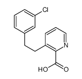 3-[2-(3-chlorophenyl)ethyl]pyridine-2-carboxylic acid结构式