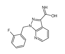 1-(2-Fluorobenzyl)-1H-pyrazolo[3,4-b]pyridine-3-carboxamide structure