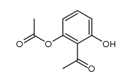 acetic acid 2-acetyl-3-hydroxyphenyl ester结构式