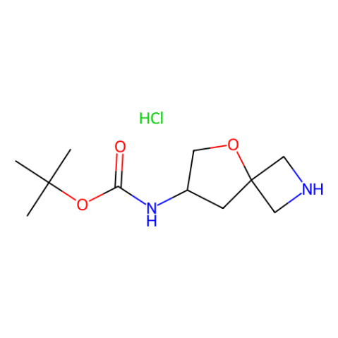 tert-butyl N-(5-oxa-2-azaspiro[3.4]octan-7-yl)carbamate;hydrochloride结构式