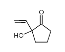 2-hydroxy-2-vinylcyclopentanone结构式