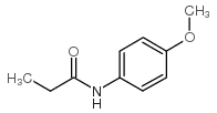 N-(4-甲氧基苯基)丙酰胺结构式