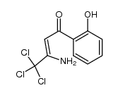 3-amino-4,4,4-trichloro-1-(2-hydroxyphenyl)but-2-en-1-one结构式