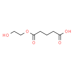 (2-hydroxyethyl) hydrogen glutarate structure