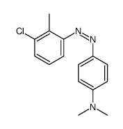 4-[(3-chloro-2-methylphenyl)diazenyl]-N,N-dimethylaniline Structure