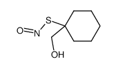 Thionitrous acid (HNOS), S-[1-(hydroxymethyl)cyclohexyl] ester (9CI)结构式