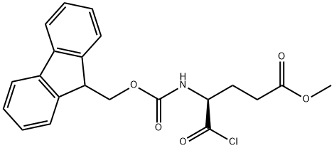 Pentanoic acid,5-chloro-4-[[(9H-fluoren-9-ylmethoxy)carbonyl]amino]-5-oxo-,methyl ester,(4S)- structure