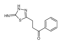 3-(5-Amino-1,3,4-thiadiazol-2-yl)-1-phenyl-1-propanone Structure
