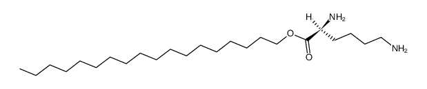 (S)-2,6-Diamino-hexanoic acid octadecyl ester Structure