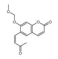 7-(methoxymethoxy)-6-[(Z)-3-oxo-1-butenyl]chromen-2-one结构式