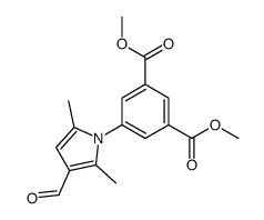 dimethyl 5-(3-formyl-2,5-dimethylpyrrol-1-yl)benzene-1,3-dicarboxylate结构式