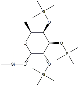 Trimethylsilyl 2-O,3-O,4-O-tris(trimethylsilyl)-α-L-fucopyranoside结构式