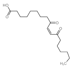 10-Octadecenoic acid, 9,12-dioxo-结构式