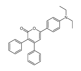 6-[4-(diethylamino)phenyl]-3,4-diphenylpyran-2-one结构式