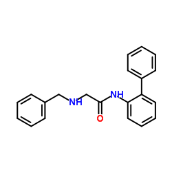 2-BENZYLAMINO-N-BIPHENYL-2-YL-ACETAMIDE Structure