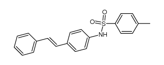 N-trans-stilben-4-yl-toluene-4-sulfonamide Structure