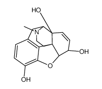 17-Methyl-4,5α-epoxy-7,8-didehydromorphinan-3,6α,14-triol结构式