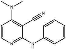 2-anilino-4-(dimethylamino)nicotinonitrile structure