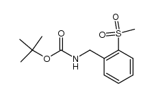 (2-methanesulfonyl-benzyl)-carbamic acid tert-butyl ester Structure