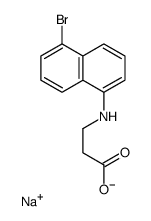 N-(5-Bromo-1-naphtyl)-β-alanine sodium salt Structure