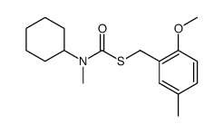 Cyclohexyl-methyl-thiocarbamic acid S-(2-methoxy-5-methyl-benzyl) ester结构式