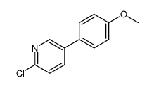 2-CHLORO-5-(4-METHOXYPHENYL)-PYRIDINE结构式