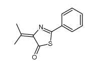 4-isopropylidene-2-phenyl-4H-thiazol-5-one结构式