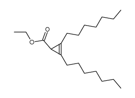 ethyl 2,3-diheptylcycloprop-2-enecarboxylate结构式