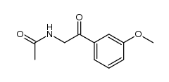 N-2-[2-(3-methoxy-phenyl)-2-oxo-ethyl]acetamide结构式