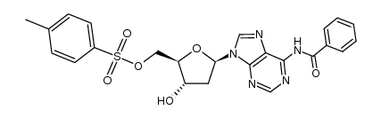 N-benzoyl-5-tosyl-2'-deoxyadenosine Structure