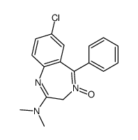 7-Chloro-2-(dimethylamino)-5-phenyl-3H-1,4-benzodiazepine 4-oxide Structure