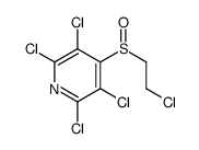2,3,5,6-tetrachloro-4-(2-chloroethylsulfinyl)pyridine Structure
