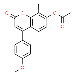 [4-(4-methoxyphenyl)-8-methyl-2-oxochromen-7-yl] acetate picture