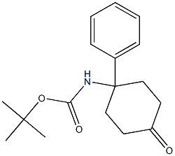 (4-Oxo-1-phenyl-cyclohexyl)-carbamic acid tert-butyl ester结构式