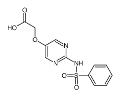 N-(5-Carboxymethoxy-2-pyrimidinyl)benzenesulfonamide结构式