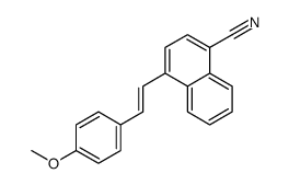 4-[2-(4-methoxyphenyl)ethenyl]naphthalene-1-carbonitrile结构式
