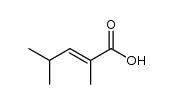 (2E)-2,4-dimethylpent-2-enoic acid Structure