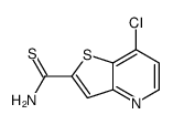 7-chlorothieno[3,2-b]pyridine-2-carbothioamide结构式