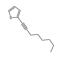 2-oct-1-ynylthiophene Structure